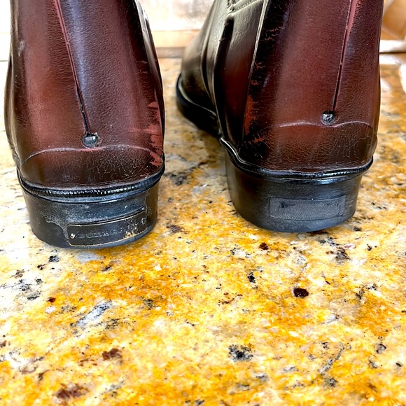 Burberry Rubber Riding Boots!  Beautiful brown boots with Nova Print inside. - Picture 5 of 9